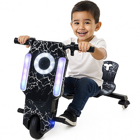 Triciclo Elétrico Drift  6,5 polegadas 250w Preto Com Raios - 81332
