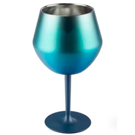 Copo Taça Térmico Inox 410ml Gin Vinho Drink Suco Verde - 81355