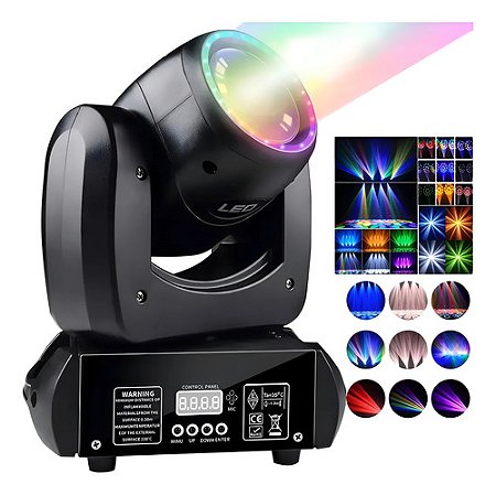 Moving Beam 200w Slim Disco Olho Anjo Luz Dmx512 Rgb - 81925
