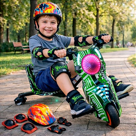 Triciclo Elétrico Drift 6,5 polegadas 250w Verde Oneal - 82951