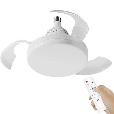 Ventilador de Teto Retrátil 80w Bocal E27 3 Pas - 82348