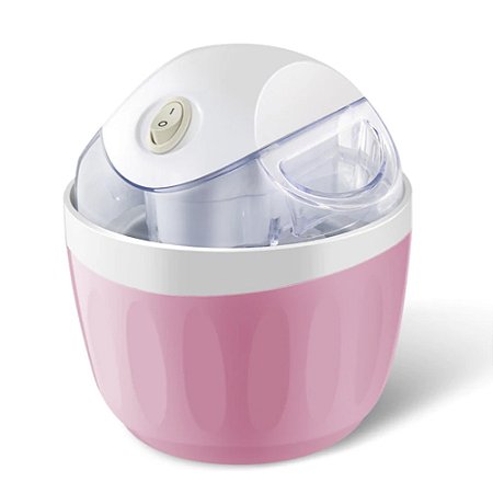 MÁQUINA DE SORVETE CASEIRA 500ML 220v ROSA - 82309