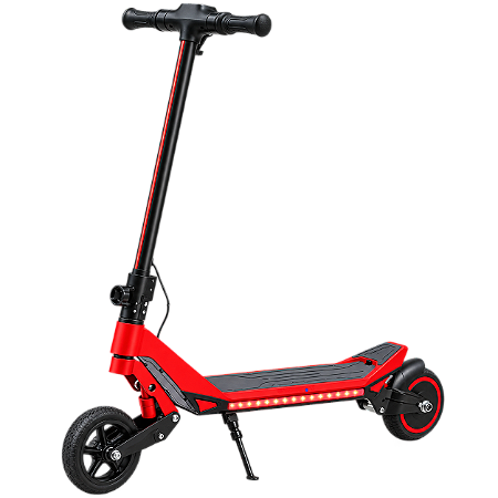 Patinete Elétrico Infantil 200W Com Suspensão 6,5 Dobrável Vermelho - 82924