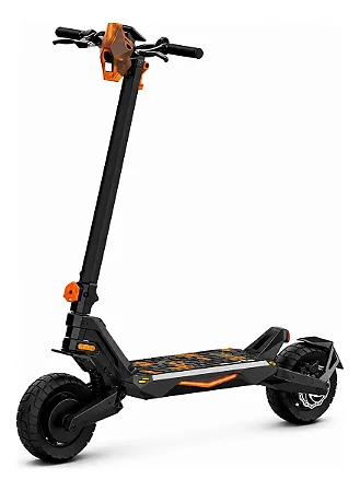 PATINETE ELÉTRICO COM AMORTECEDOR OFF-ROAD 800W Dobrável Laranja - 82049