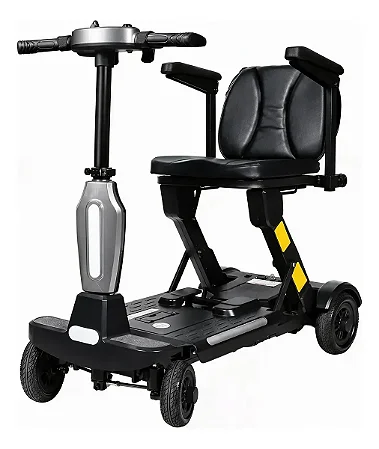 Scooter Motorizada 120kg Cadeira Elétrica Dobrável Idoso Cinza - 82976