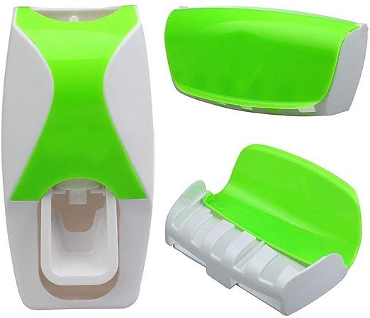 Dispenser para Escovas de Dentes Rong Shuai - Verde - 82789-1