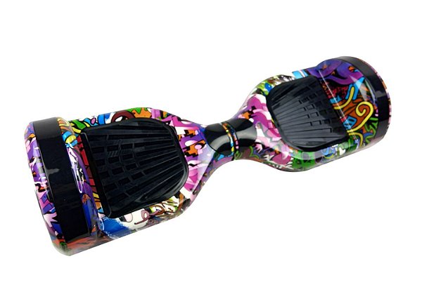 Hoverboard Skate Elétrico com Bluetooth e Roda de 6.5" Polegadas -  Bivolt - Grafitti - 26996