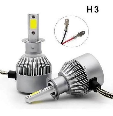 Conjunto 2 Lâmpadas Led para Farol H3  - 36w Led Super Branco Frio 6000k - 82070