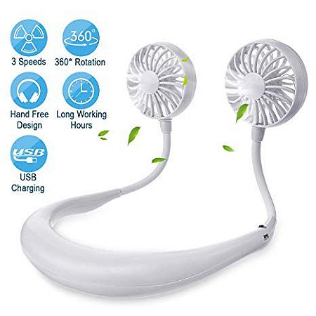 Ventilador de Pescoço com 3 Hélices - Branco - 82758-2