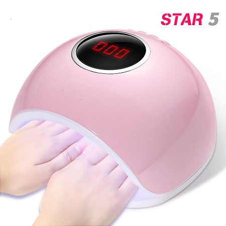 Cabine de Estufa Led UV Star 5 para Unhas de 48w - Rosa - 82719
