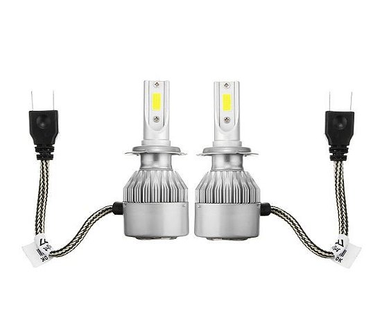 Conjunto 2 Lâmpadas Led para Farol H7  - 36w Led Super Branco Frio 6000k - 82056