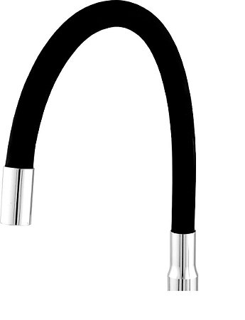 Torneira Flexível Gourmet de Bancada com 1/4 de Volta - Preta - 83056