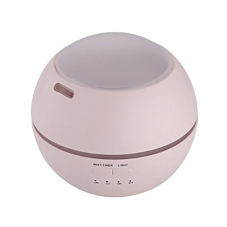 Aromatizador e Difusor de Aromas com Luminária Led de 7 Cores - Rosé - 81756