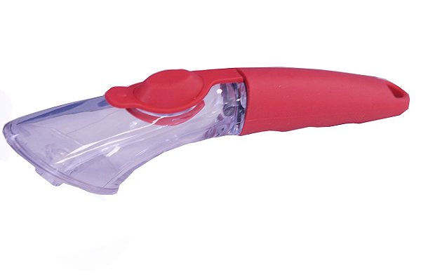Escova de Limpeza com Dispenser e 04 Esponjas Diferentes - Vermelho - 82319