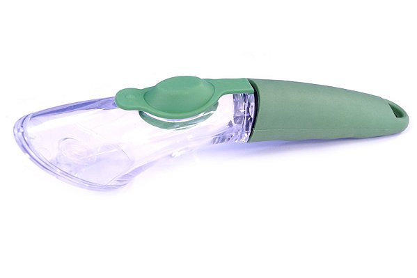 Escova de Limpeza com Dispenser e 04 Esponjas Diferentes - Verde - 82319-1