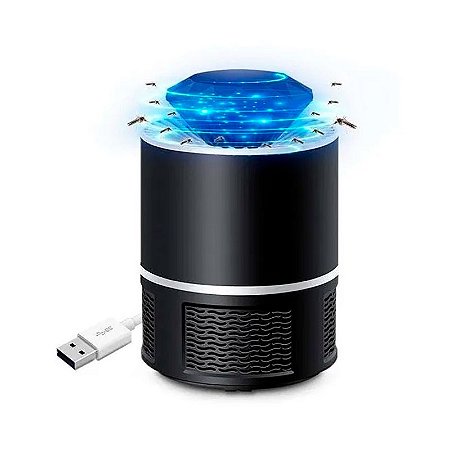 Luminária Ultra Violeta Mata Mosquito e Pernilongo - Preto - 82755