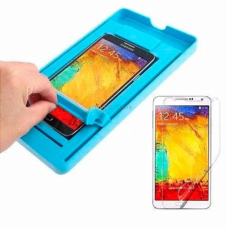 Maquina Aplicadora de Películas Universal  para Celulares de até 5,8" - Azul - 80728