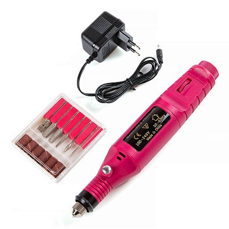Lixa Elétrica Portátil para Unhas Acrigel Gel Fibras Bivolt - 81447
