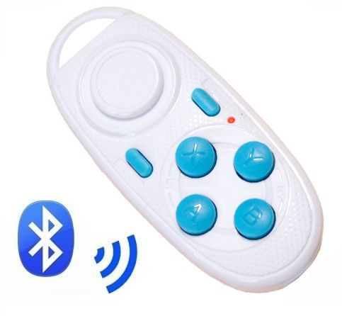 Mini Controle via Bluetooth para Celular Android IOS - Branco - 81530