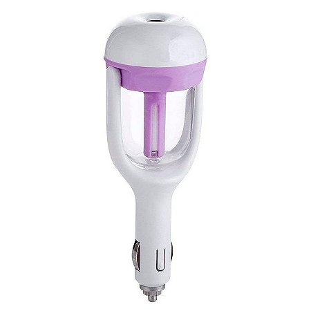 Mini Umidificador de Ar e Aromatizador Veicular 12v Portátil - Lilás - 83094-2