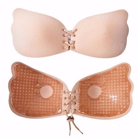 Sutiã Adesivo de Bojo Aderente Corpo Invisível - Creme Tamanho G - 82085