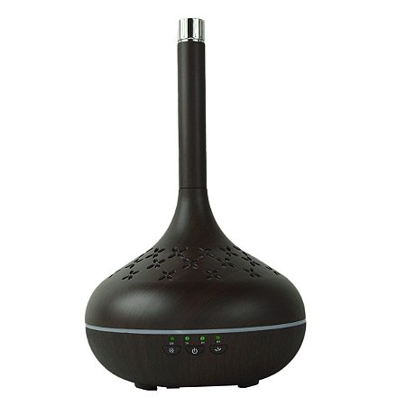 Difusor de Aromas com Led Portátil - Madeira Escura - 82963