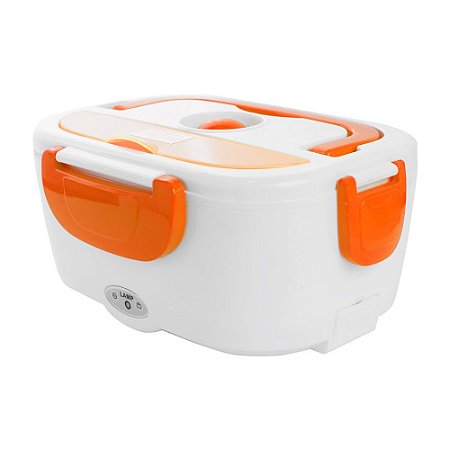 Marmita Elétrica 12v Aquecedora de Alimentos para Carro Lunch Box  - Laranja - 82672-3