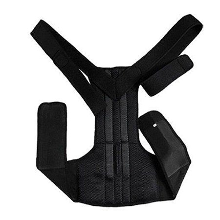 Cinta Postural com Suporte Lombar Ajustável de Neoprene - Preto Tamanho G - 82566
