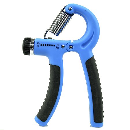 Hand Grip Ajustável 10 a 40kg Fortalece Mão e Antebraço - Azul - 82232