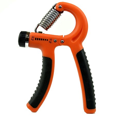 Hand Grip Ajustável 10 a 40kg Fortalece Mão e Antebraço - Laranja - 82232-3