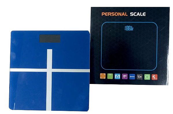 Balança De Vidro 180kg para Banheiro de Peso Corporal - 82116