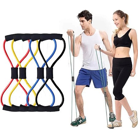 Elástico Extensor Para Exercício Crossfit Funcional Academia Amarelo - 81189