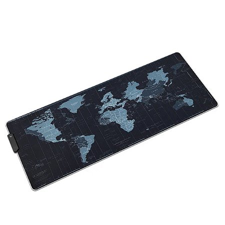 Mouse Pad Gamer Mapa Gigante Com LED Colorido e Efeitos de Luz - 83205-9