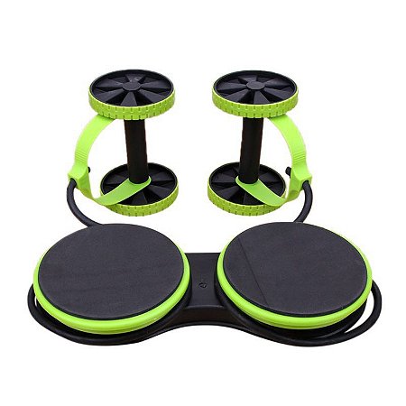 Aparelho Abdominal Multifuncional Verde Com Rodas - 82704-2