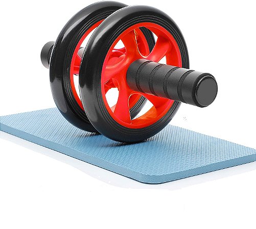 Roda Abdominal Dupla Acessórios Ginastica Vermelho - 82095-1