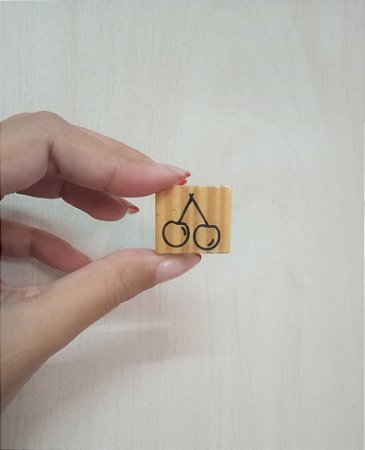 Mini carimbo - Duas Cerejas