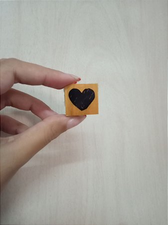 Mini carimbo - Coração k21