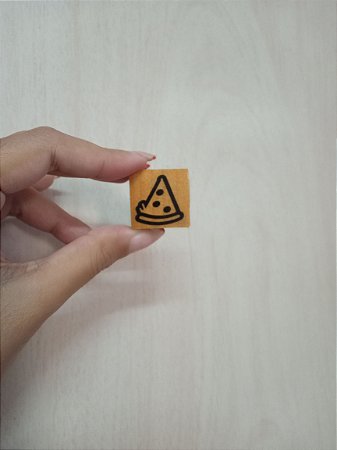 Mini carimbo - Fatia de Pizza