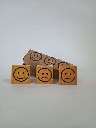 Kit 3 mini carimbos - Expressões 2