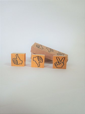 Kit 3 mini Carimbos - Expressões 1