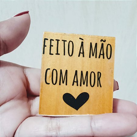 Carimbo - Feito à mão com amor <3
