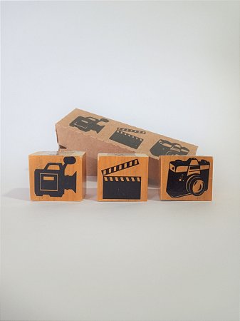 Kit 3 mini carimbos - Kit fotógrafo (a)