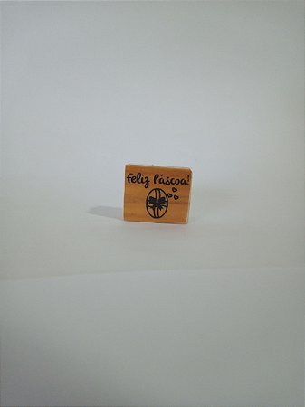 Carimbo - Feliz Páscoa! (com ovo de páscoa)