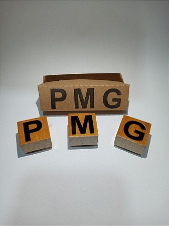 Kit 3 mini carimbos - PMG