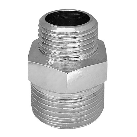 Niple Com Redução 1/2 X 3/4 Metal Cromado