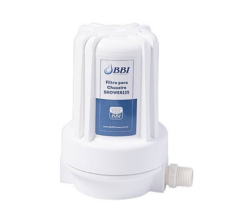 Filtro Agua Chuveiro Bbi Shower Branco Carvão Remove Cloro