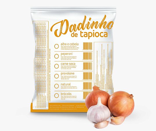 DADINHOS DE TAPIOCA DE ALHO & CEBOLA (1Kg)