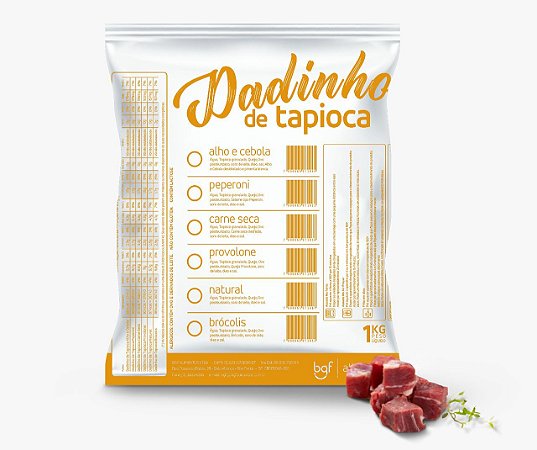 DADINHOS DE TAPIOCA DE CARNE SECA (1Kg)