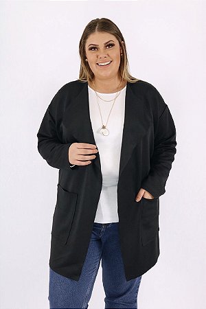 casaco neoprene plus size