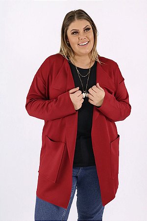 casaco neoprene plus size